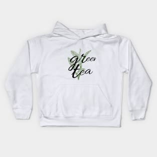 Green tea Kids Hoodie